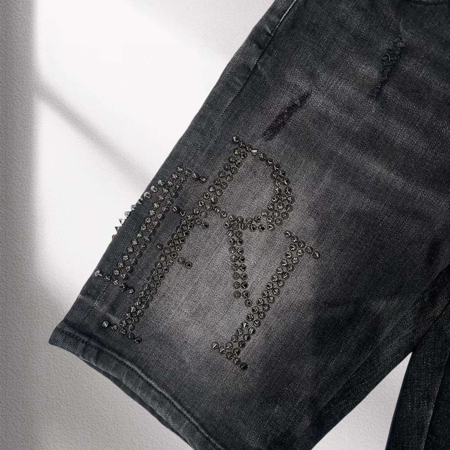 Amiri Denim Shorts     8014 - FashionPlug