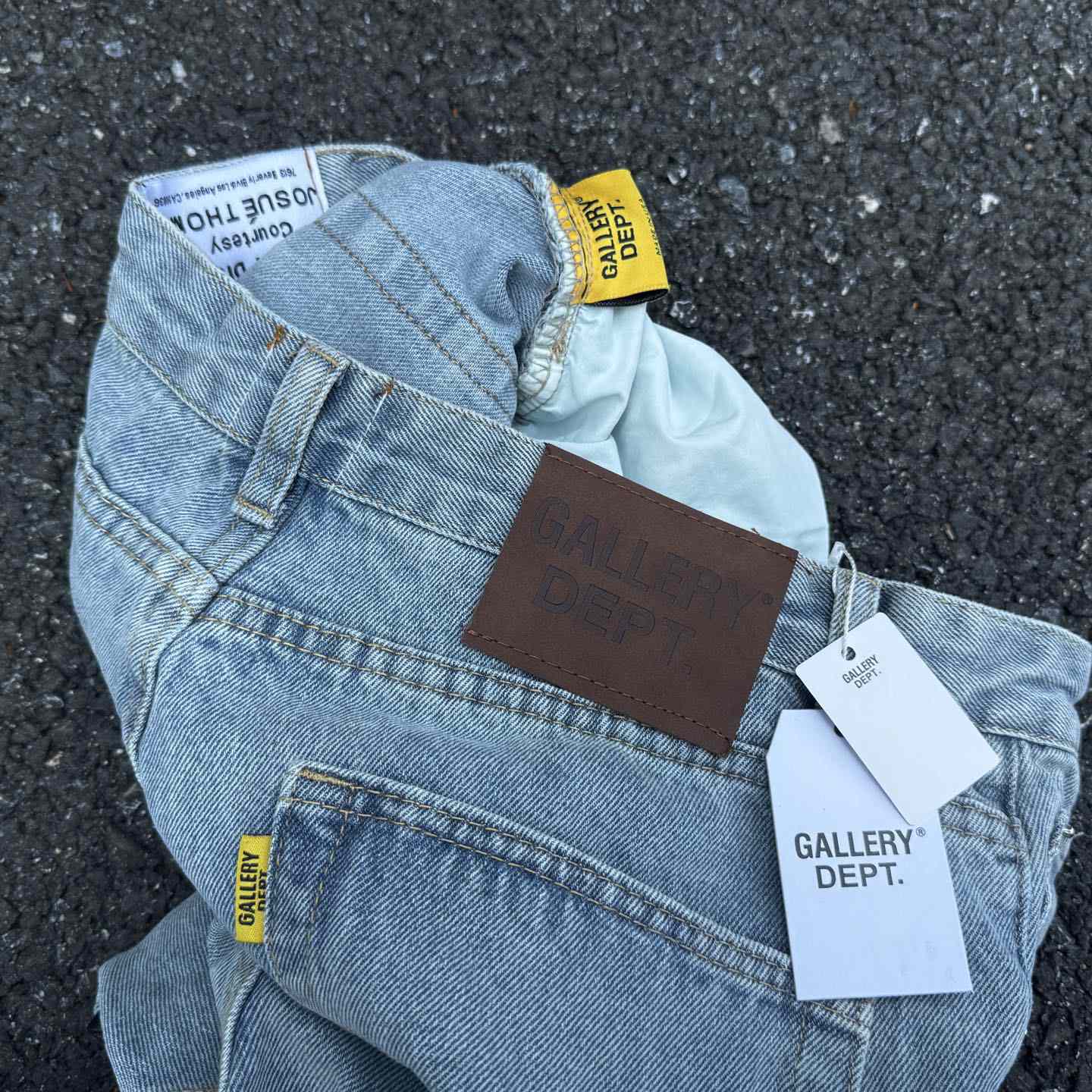 Chrome Hearts x Gallery Dept Cross Patch Flare Denim Jean - FashionPlug