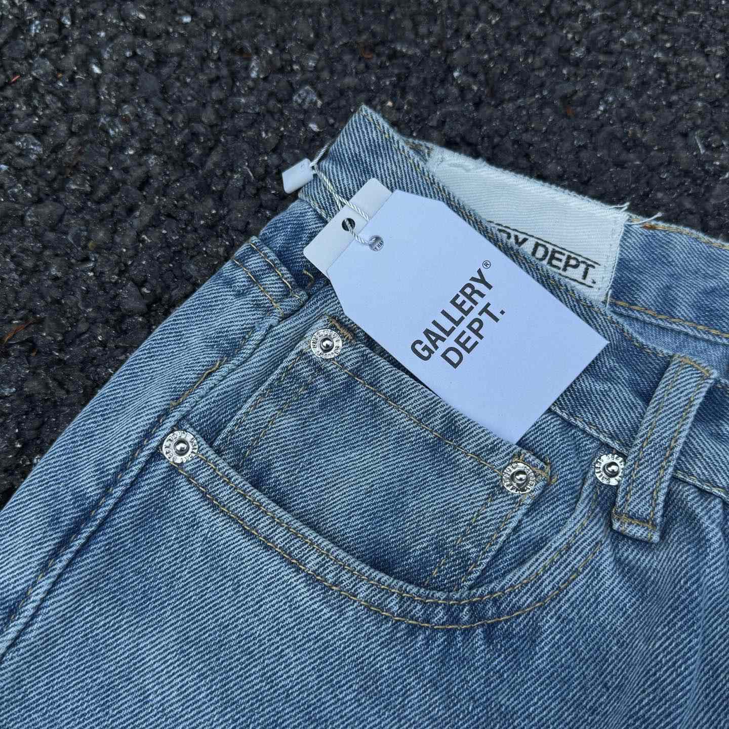 Chrome Hearts x Gallery Dept Cross Patch Flare Denim Jean - FashionPlug