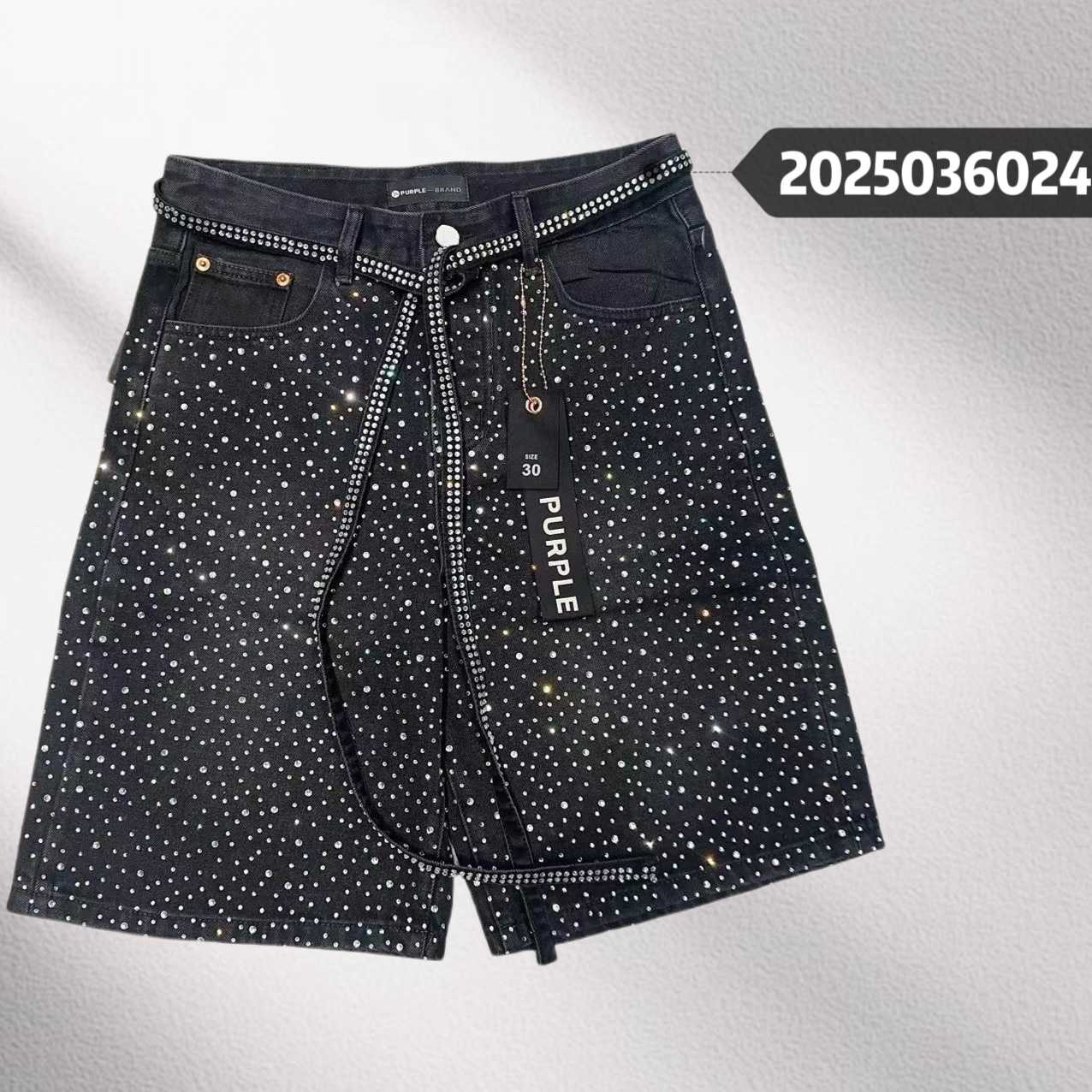 Purple-Brand Denim Shorts    6024 - FashionPlug