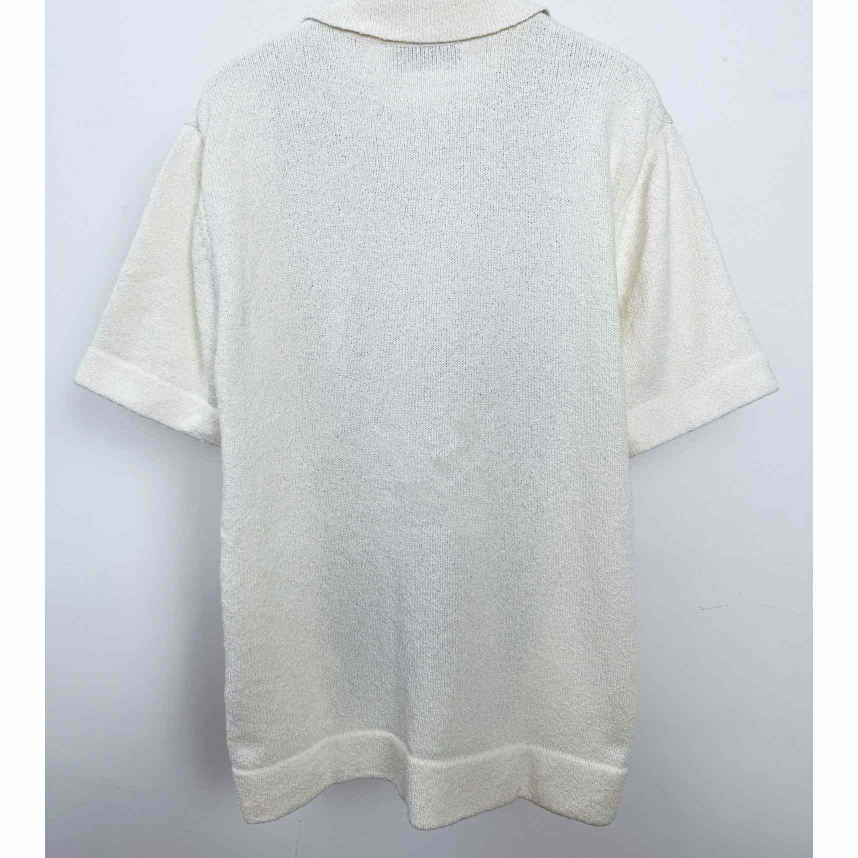Gucci Cotton Blend Terry Knit Polo Shirt  - FashionPlug
