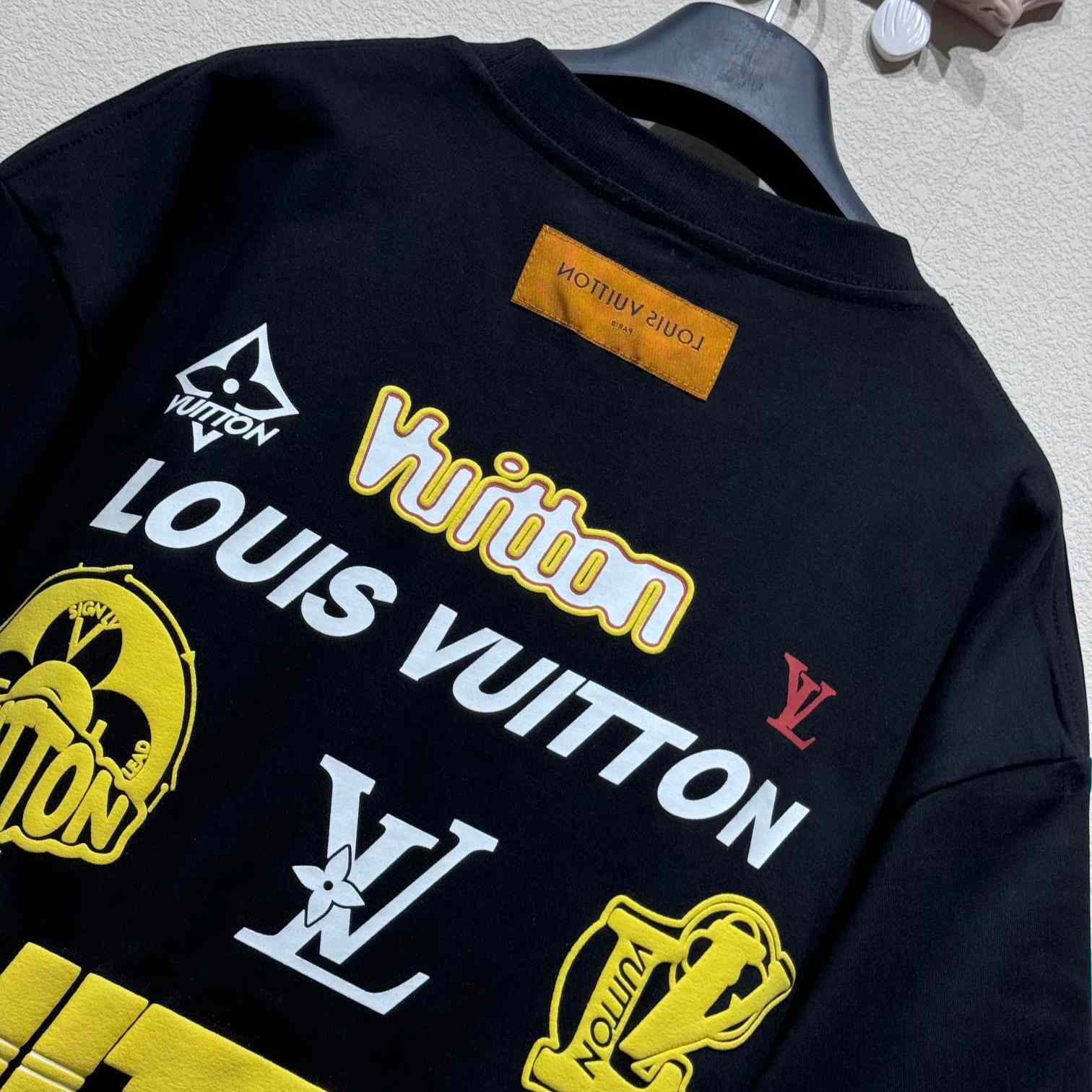 Louis Vuitton Short-Sleeved Cotton Crewneck    - FashionPlug