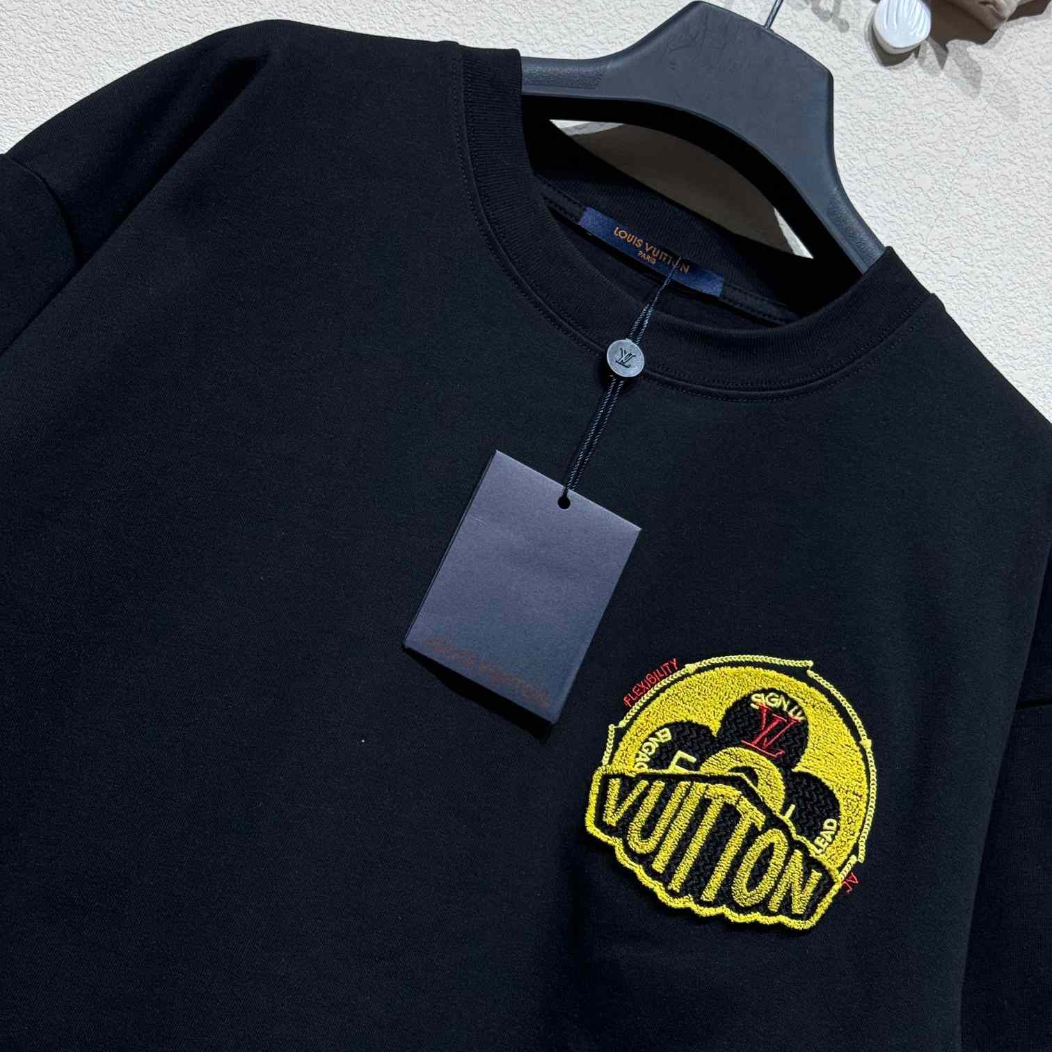 Louis Vuitton Short-Sleeved Cotton Crewneck    - FashionPlug
