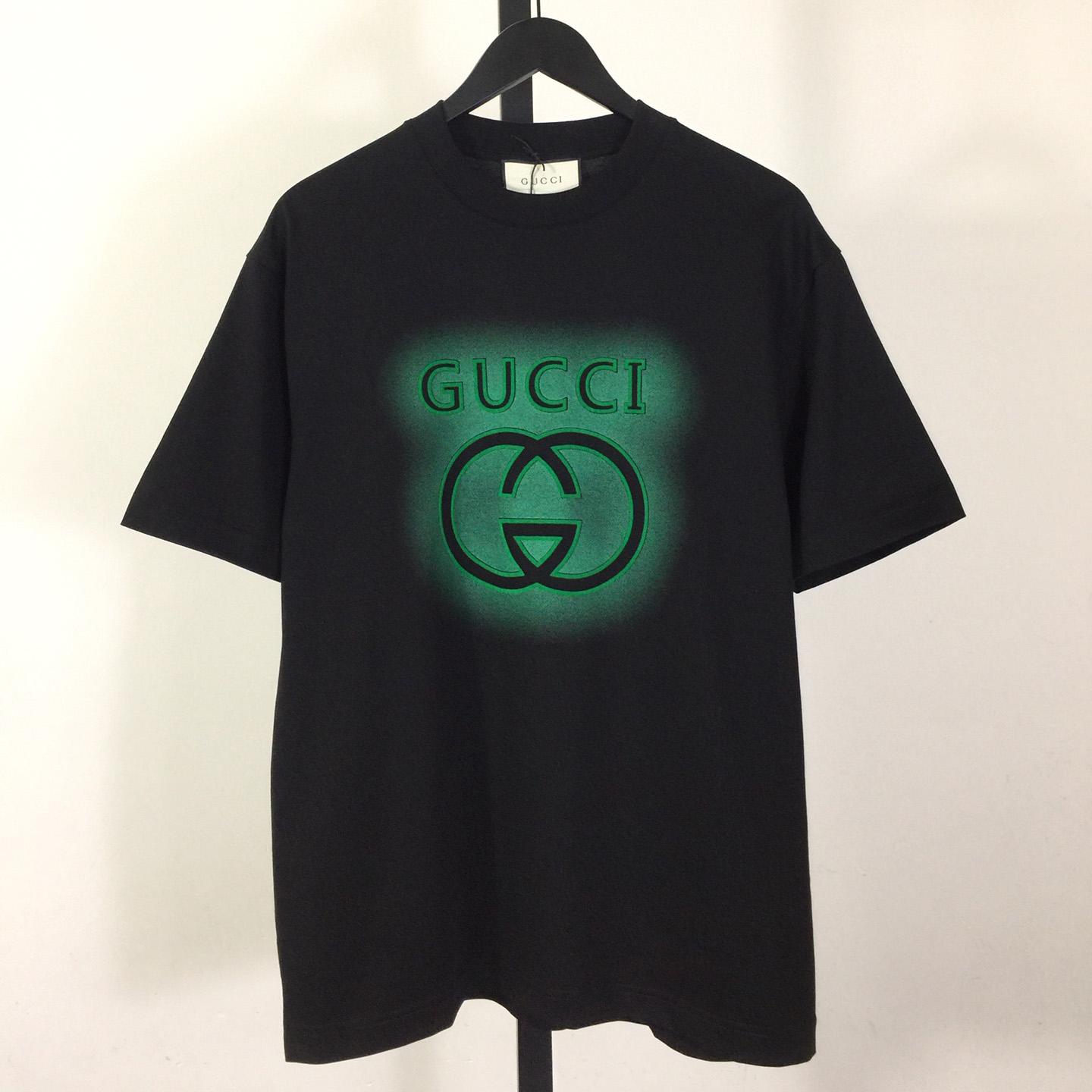 Gucci Printed Cotton Jersey T-shirt - FashionPlug