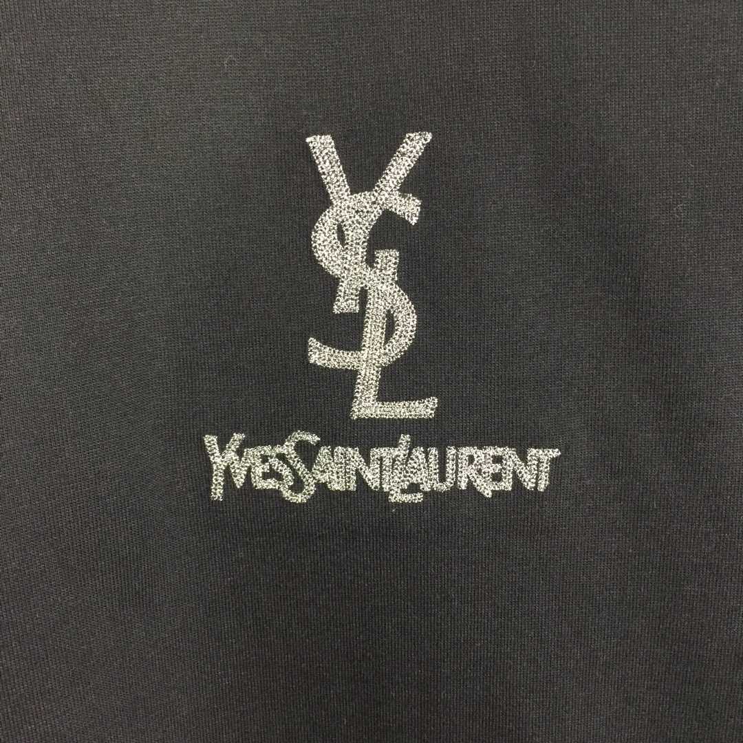 Saint Laurent Cotton-jersey T-shirt  - FashionPlug