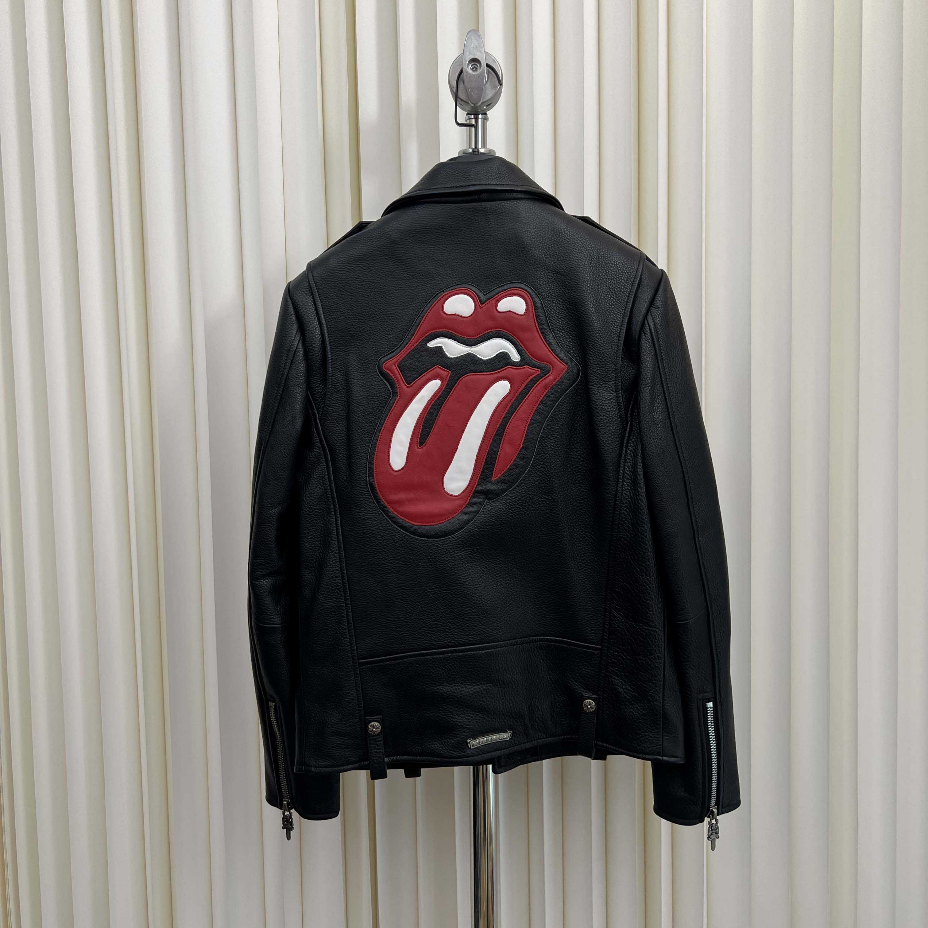 Chrome Hearts Leather Jacket - FashionPlug