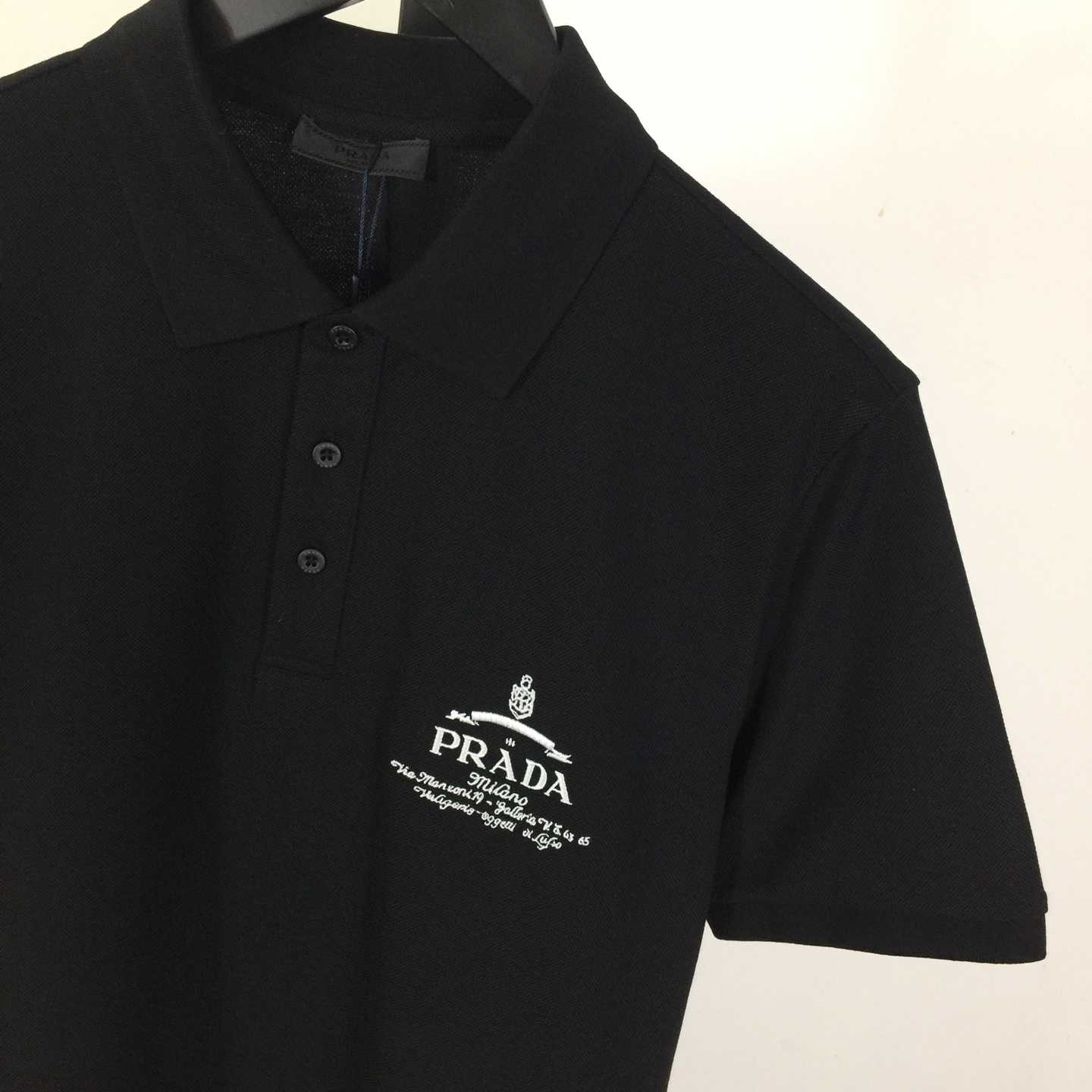 Prada Short-sleeved Piqué Polo Shirt - FashionPlug