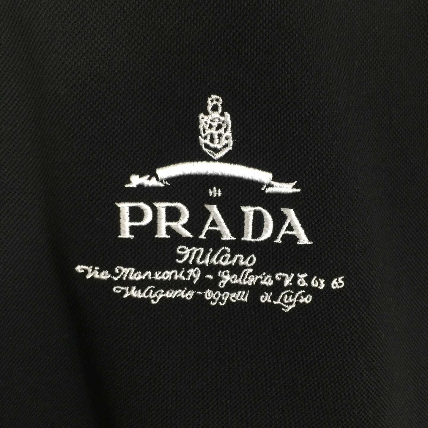 Prada Short-sleeved Piqué Polo Shirt - FashionPlug