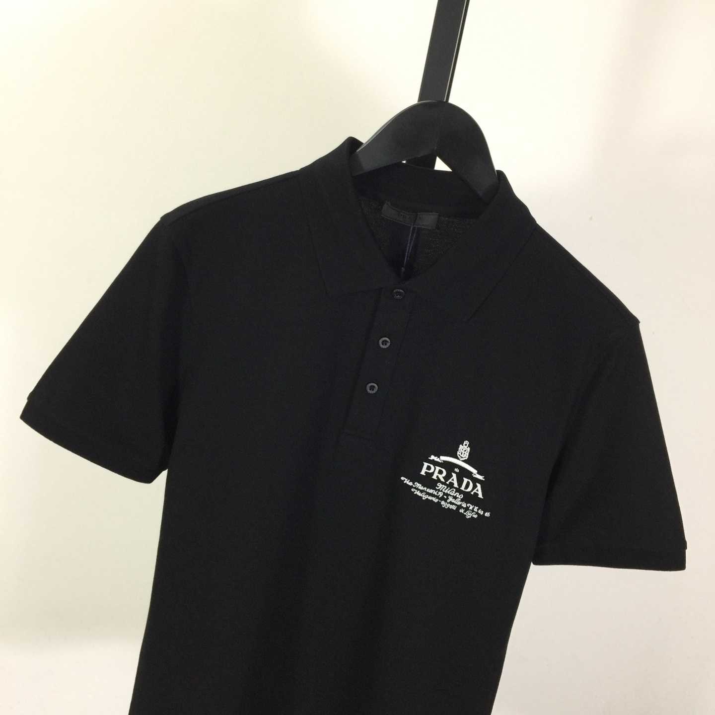 Prada Short-sleeved Piqué Polo Shirt - FashionPlug