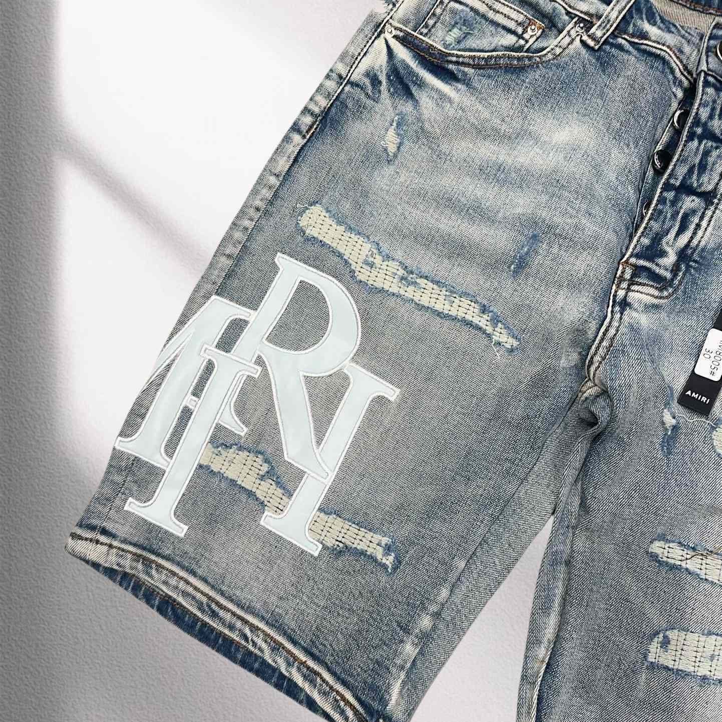 Amiri Denim Shorts     8005 - FashionPlug