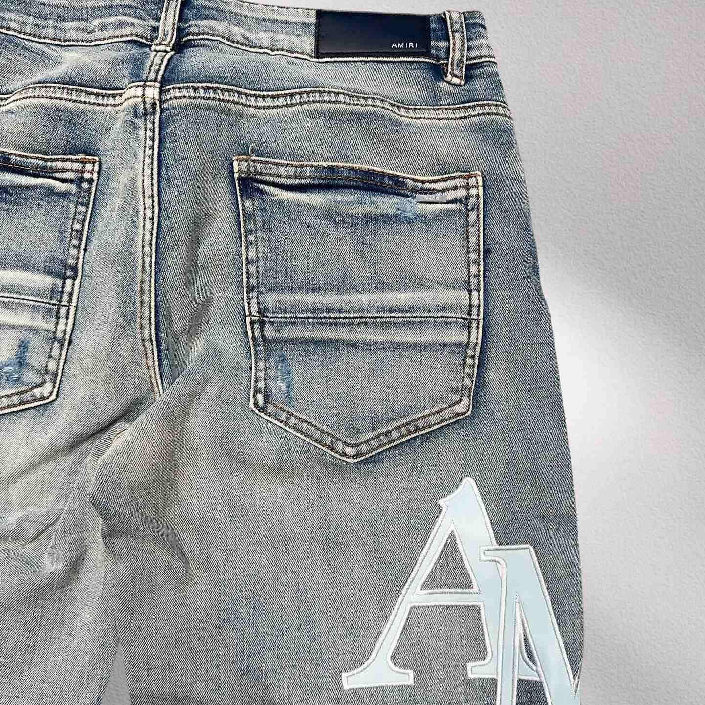 Amiri Denim Shorts     8005 - FashionPlug