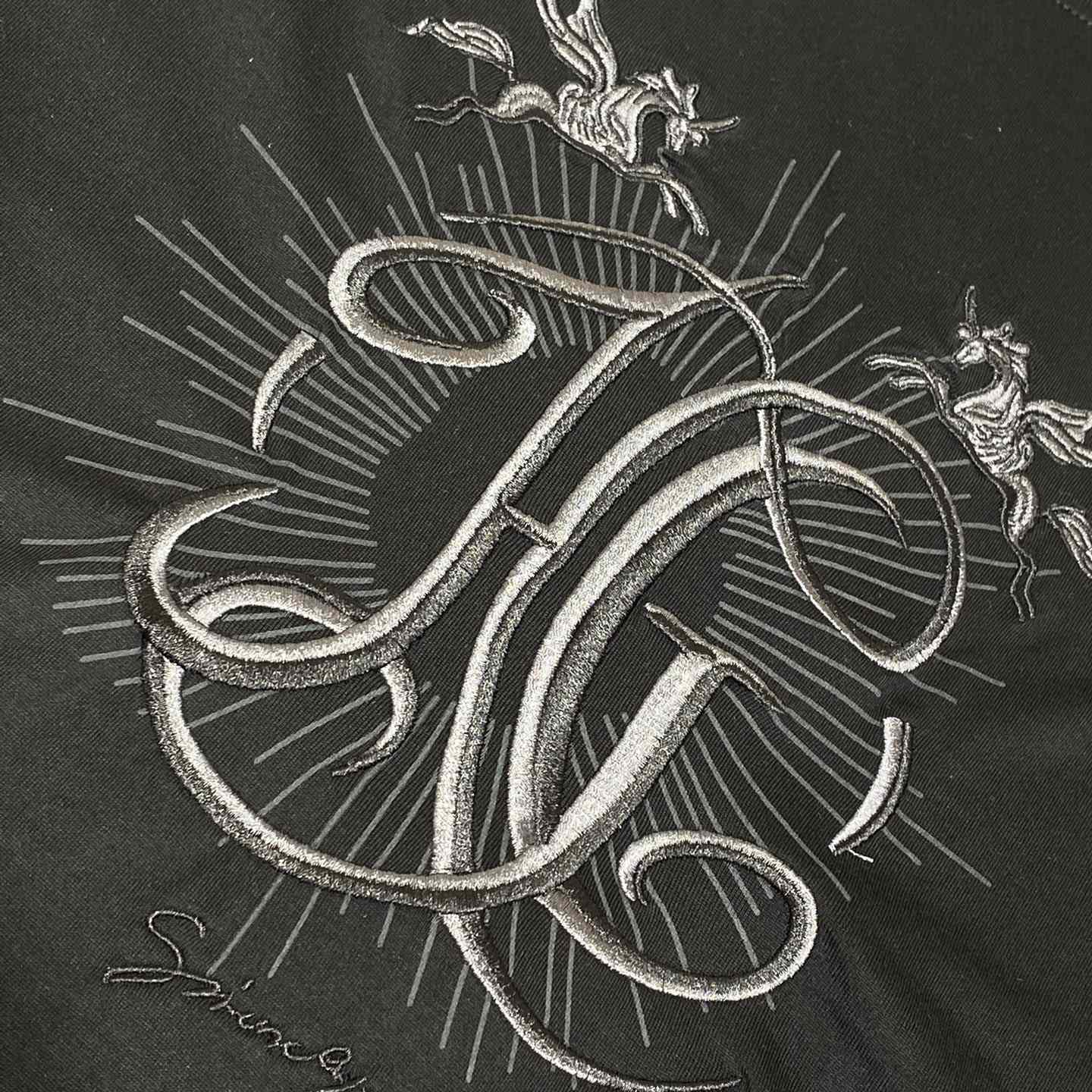 Givenchy T-shirt In Cotton With HG Embroidery - FashionPlug