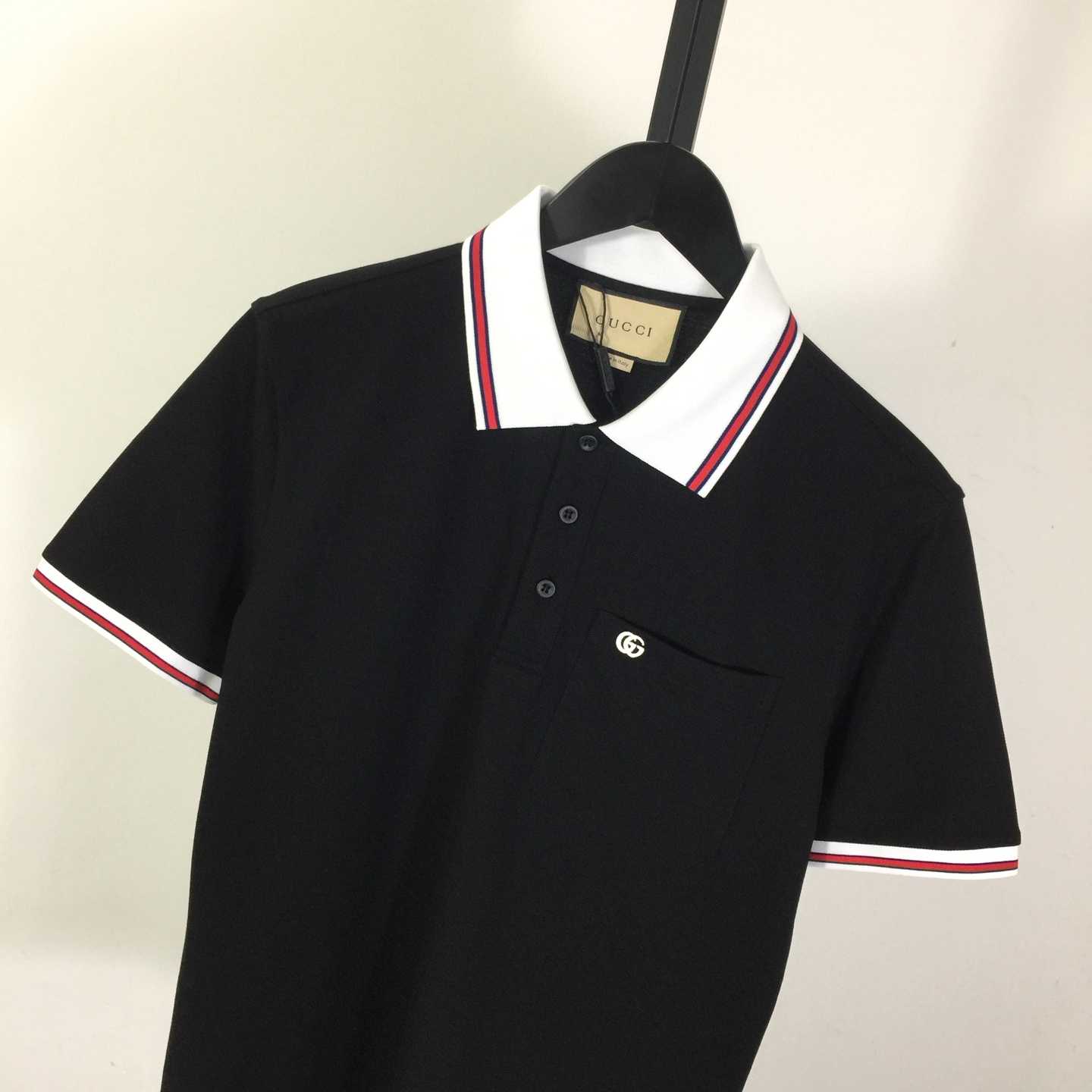 Gucci Polo Shirt With Double G - FashionPlug