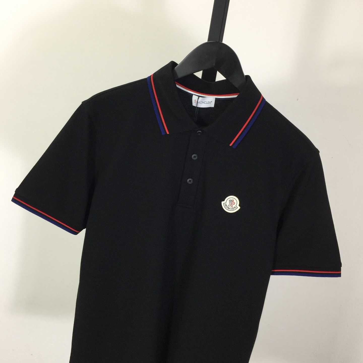 Moncler Logo Cotton Polo Shirt - FashionPlug
