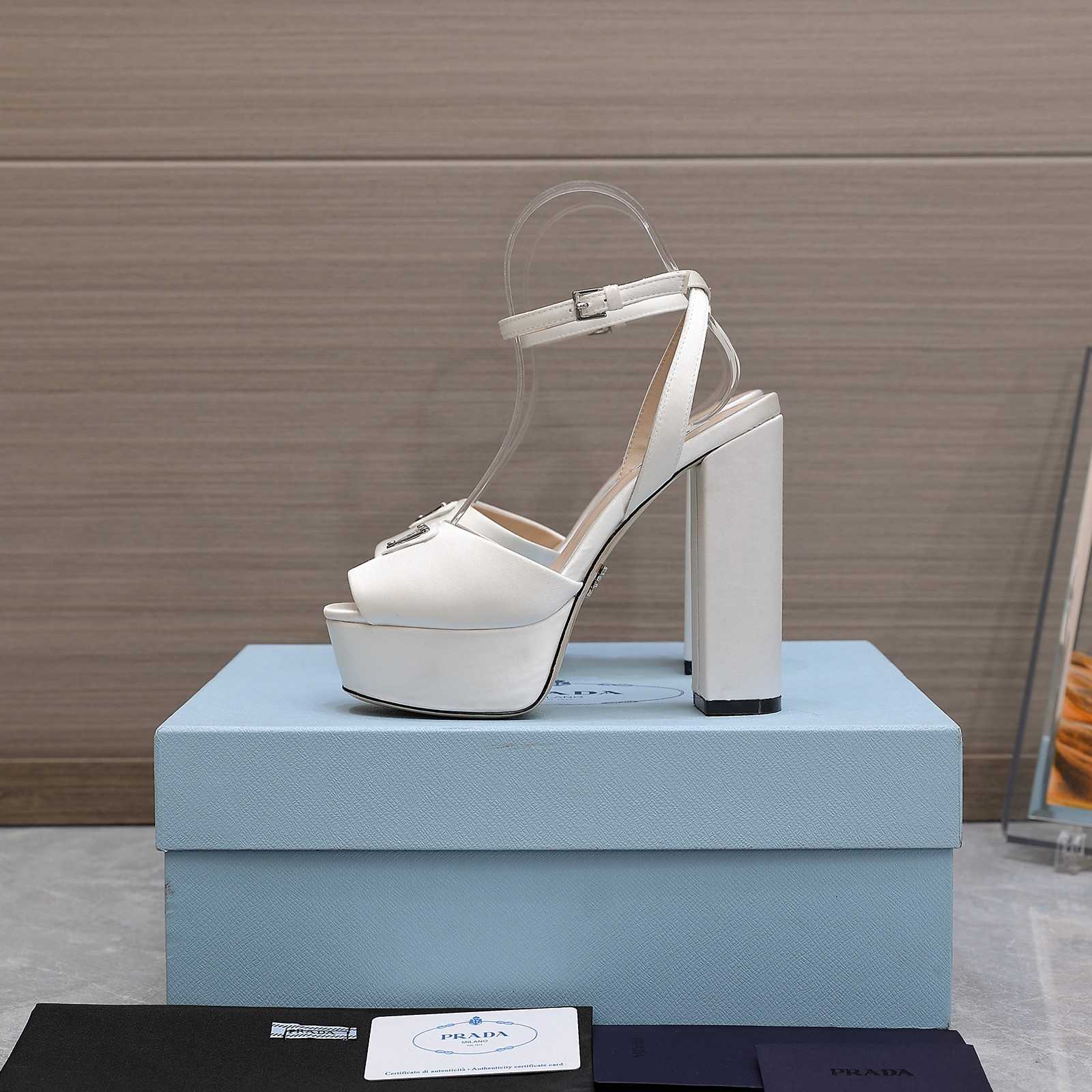 Prada Patent Platform Sanda  13cm - FashionPlug