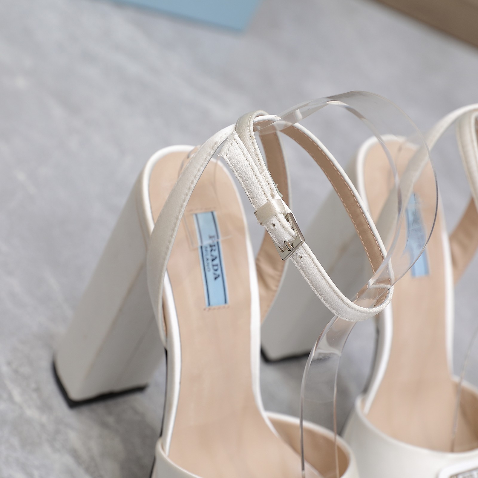 Prada Patent Platform Sanda  13cm - FashionPlug