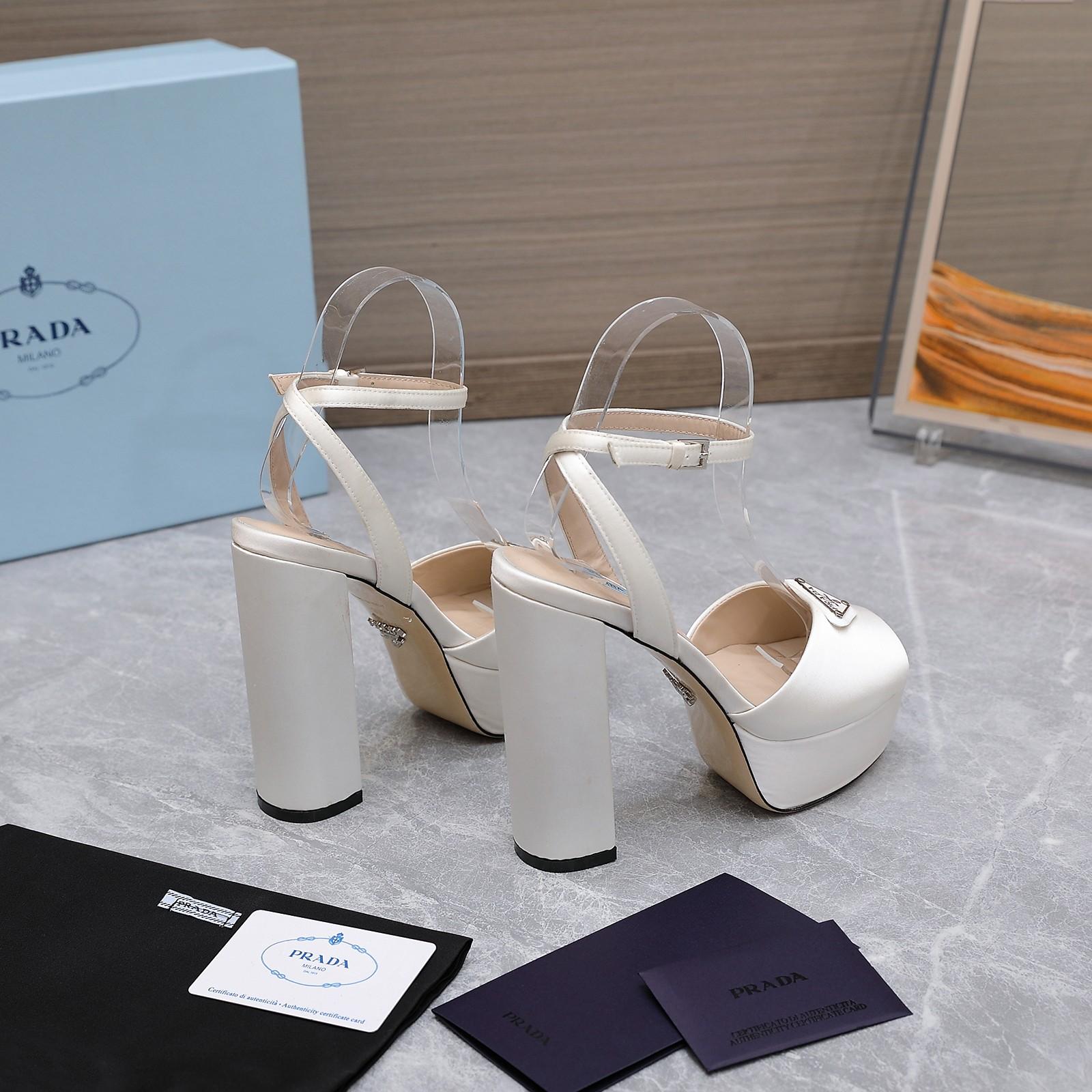 Prada Patent Platform Sanda  13cm - FashionPlug