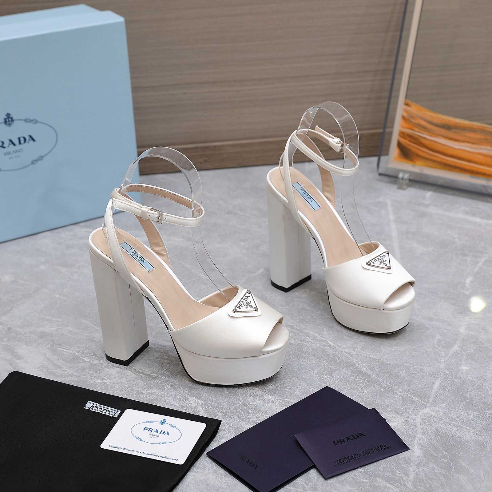 Prada Patent Platform Sanda  13cm - FashionPlug
