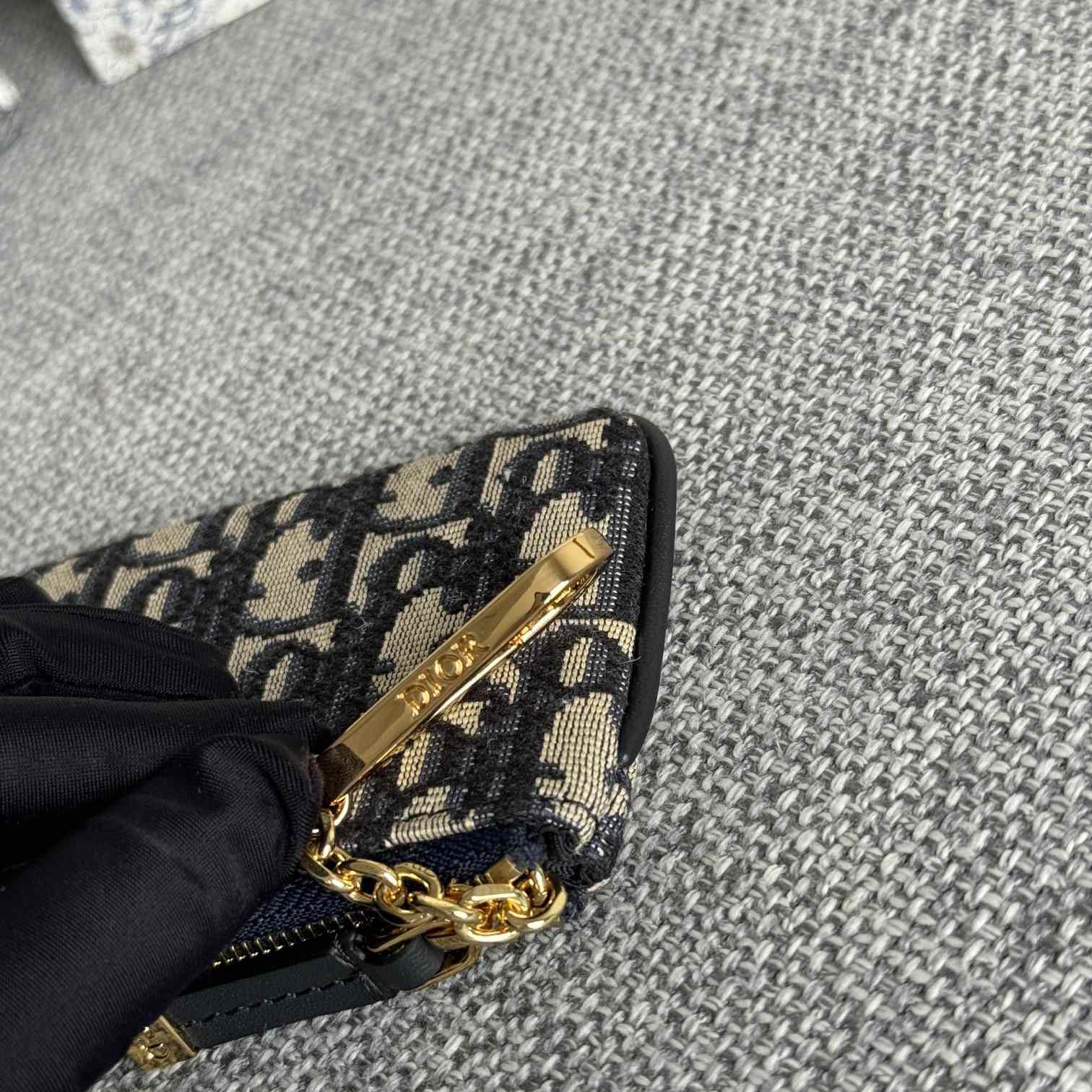 Dior 30 Montaigne Glycine Zipped Key Case (14.5*7.6cm) - FashionPlug