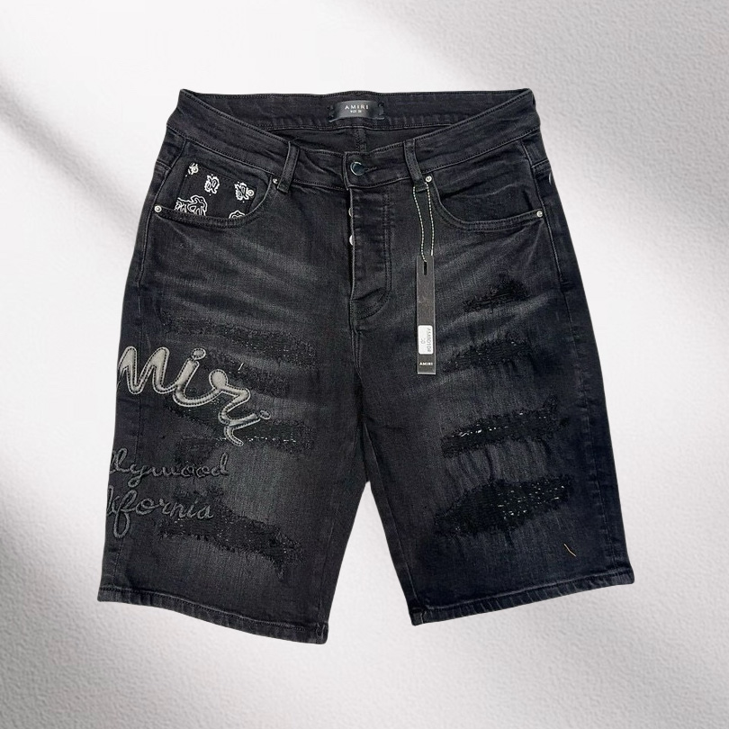 Amiri Denim Shorts     8010 - FashionPlug