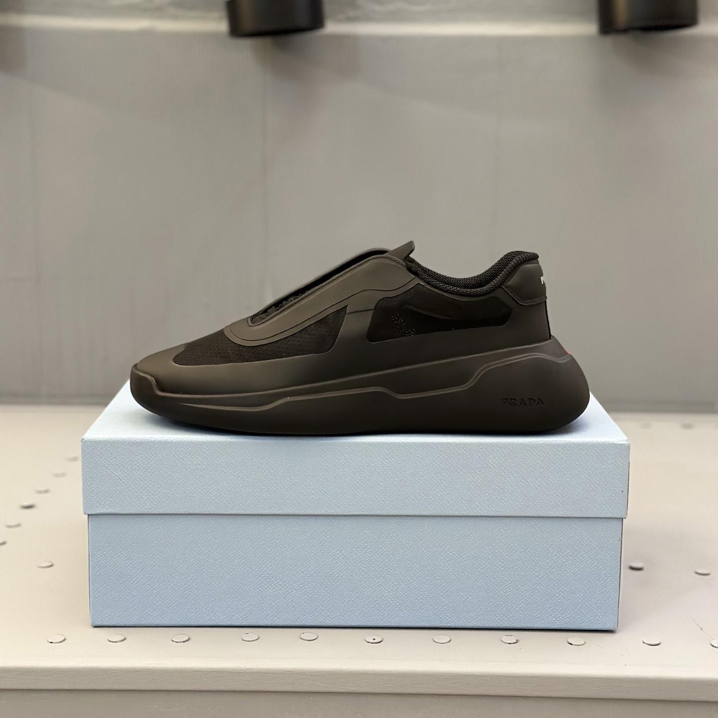 Prada America's Cup Re-Nylon And Bike Fabric Sneakers - FashionPlug