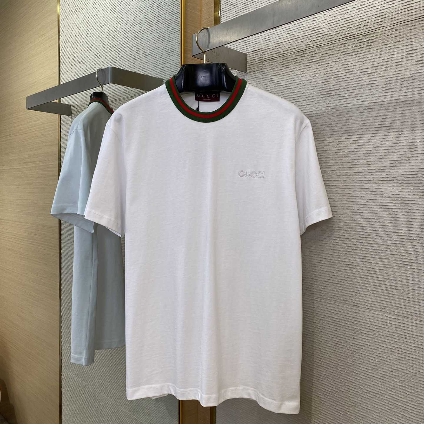Gucci Jersey T-shirt With Web - FashionPlug