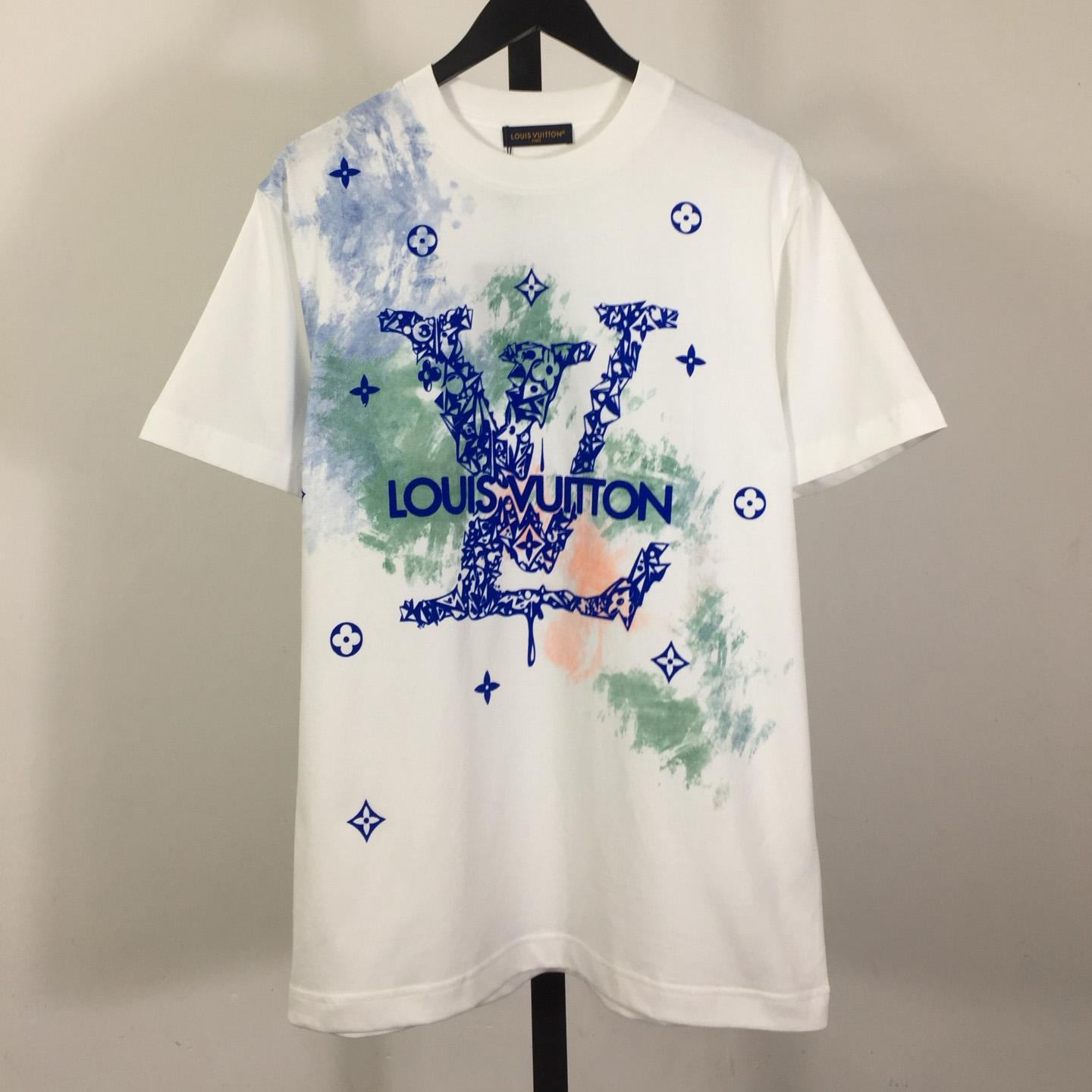 Louis Vuitton Tie - Dyed Cotton T-Shirt     - FashionPlug