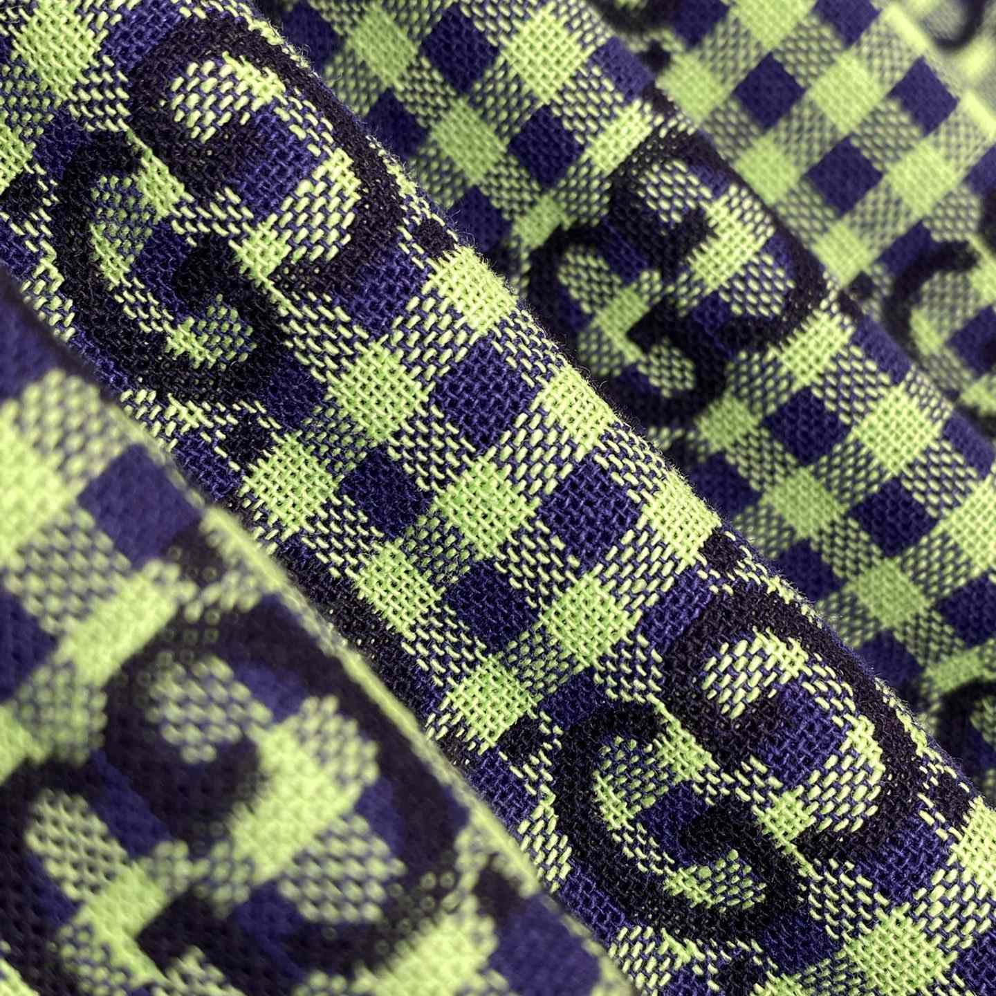 Gucci GG Gingham Cotton Wool Jacket - FashionPlug