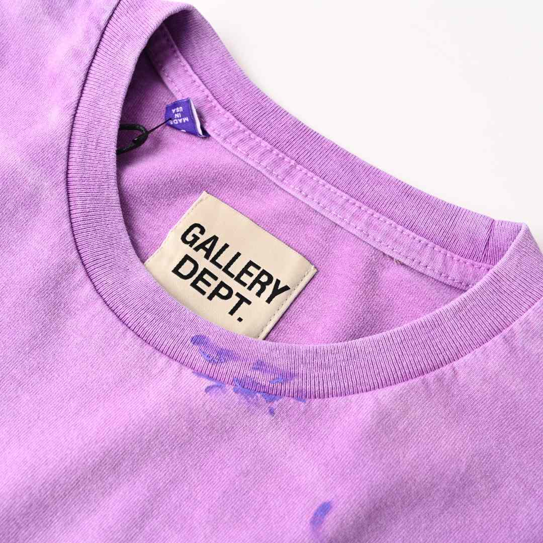 Gallery Dept. Vintage Logo Painted Tee 'Purple'  - FashionPlug