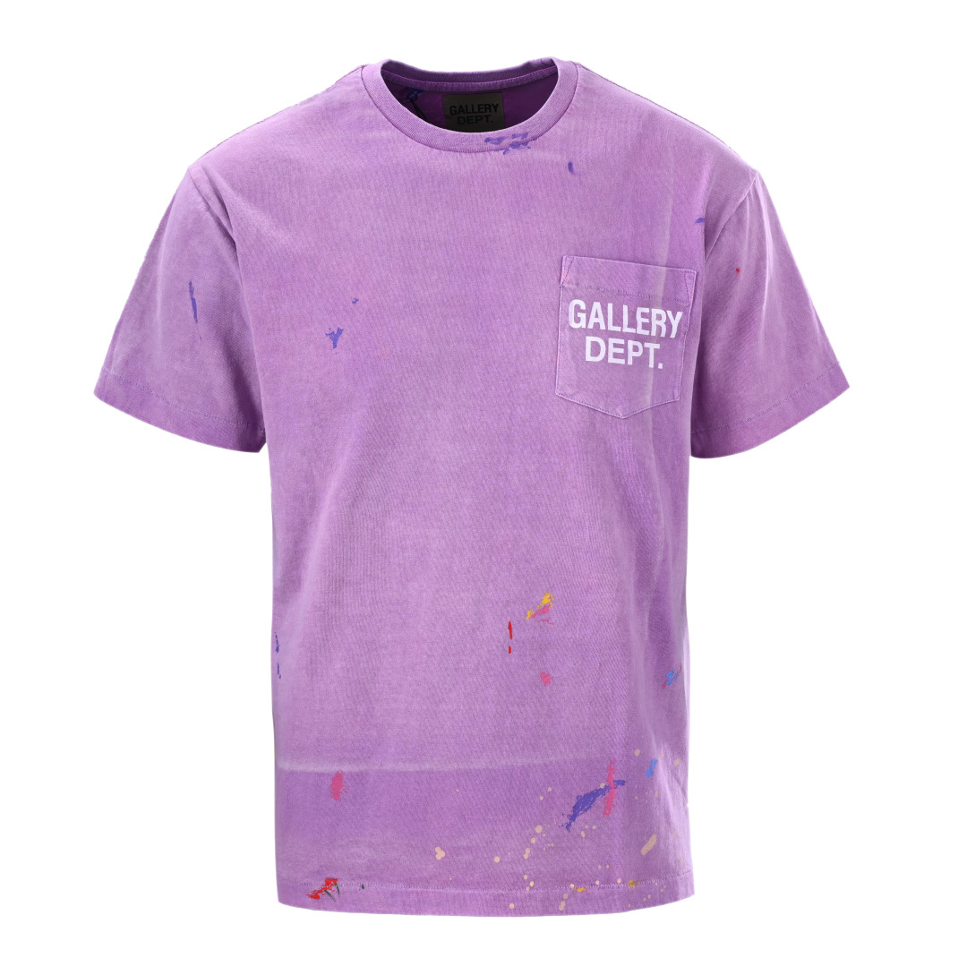 Gallery Dept. Vintage Logo Painted Tee 'Purple'  - FashionPlug
