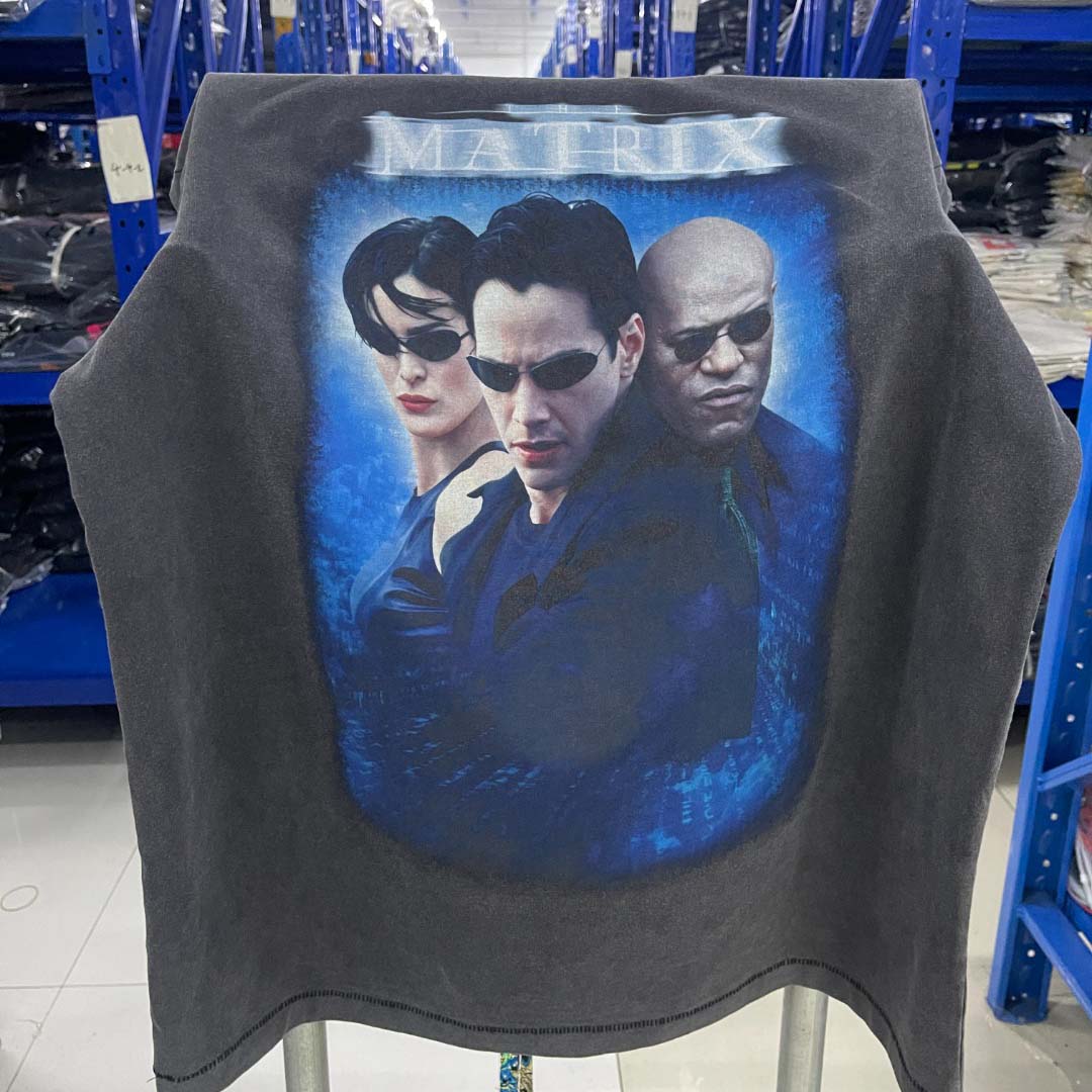 Saint Michael 25SS The Matrix“ vintage Tee - FashionPlug