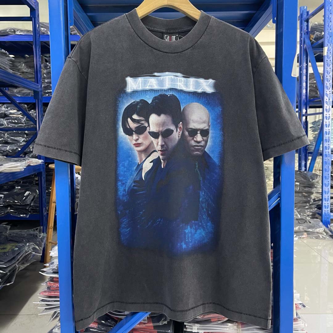 Saint Michael 25SS The Matrix“ vintage Tee - FashionPlug