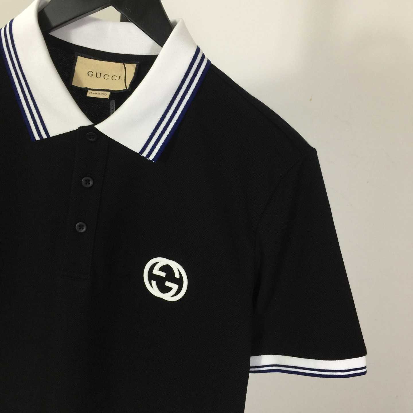 Gucci Interlocking G piqué polo shirt - FashionPlug