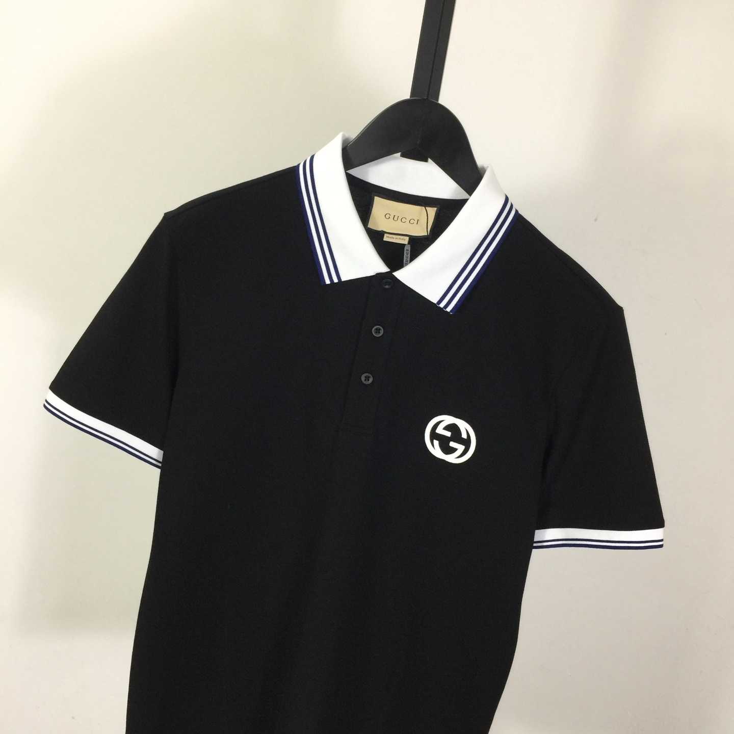 Gucci Interlocking G piqué polo shirt - FashionPlug