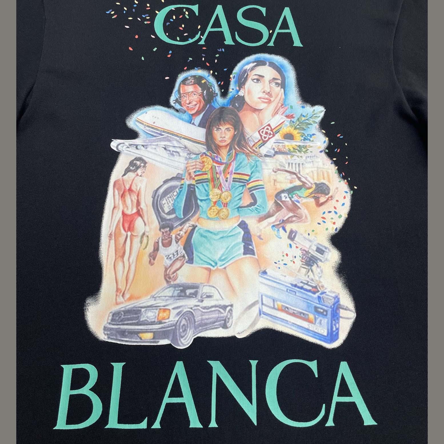Casablanca printed T-shirt   C949 - FashionPlug
