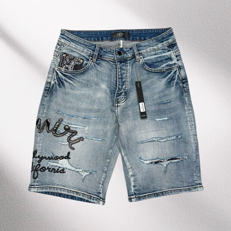 Amiri Denim Shorts     8004 - FashionPlug