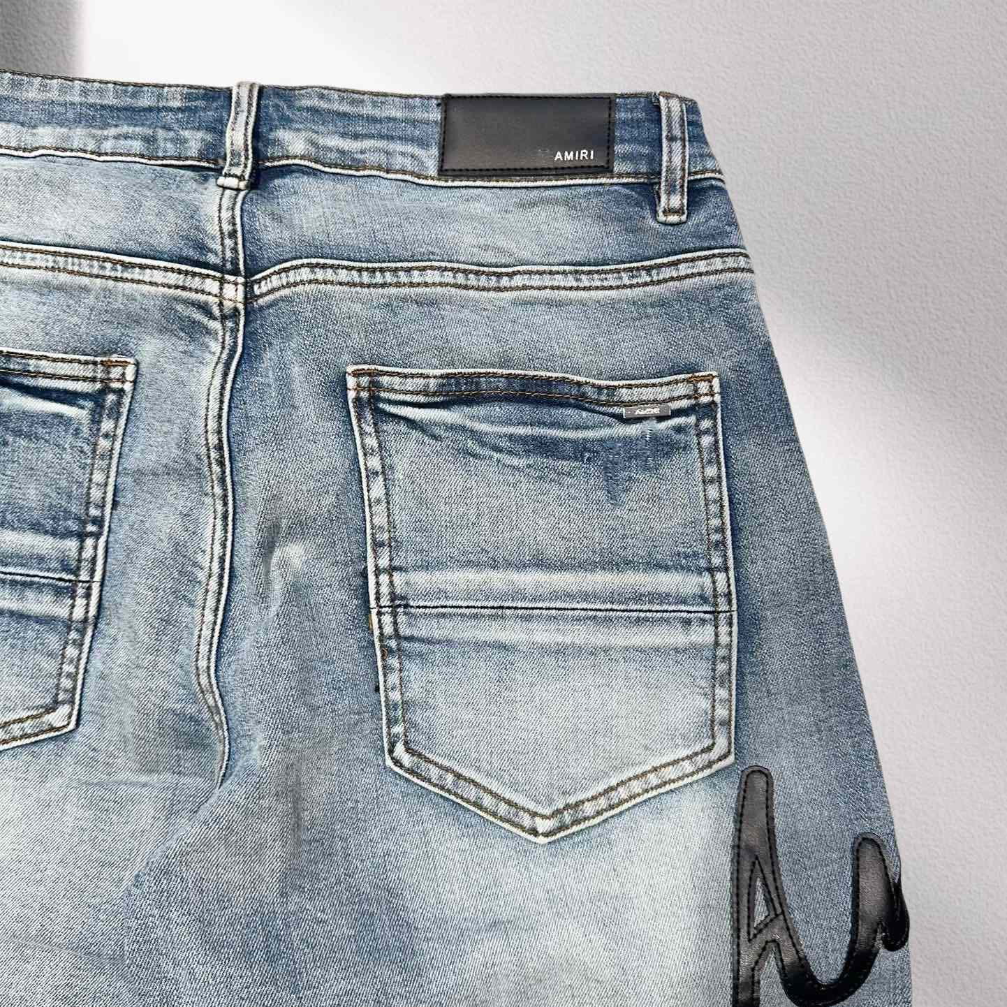 Amiri Denim Shorts     8004 - FashionPlug