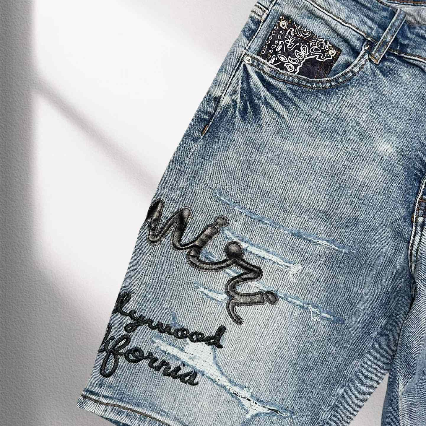 Amiri Denim Shorts     8004 - FashionPlug