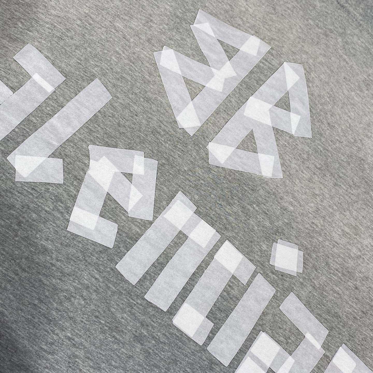 Balenciaga New Tape Type TR T-Shirt Medium Fit In Grey  - FashionPlug