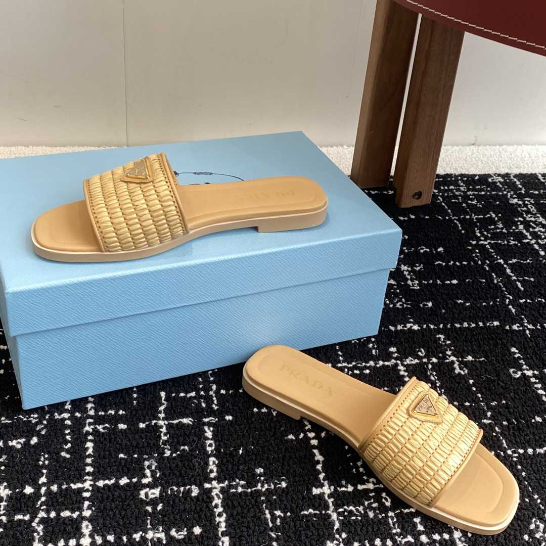 Prada Crochet-detail Sandals  - FashionPlug