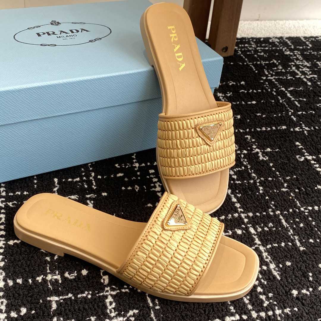 Prada Crochet-detail Sandals  - FashionPlug