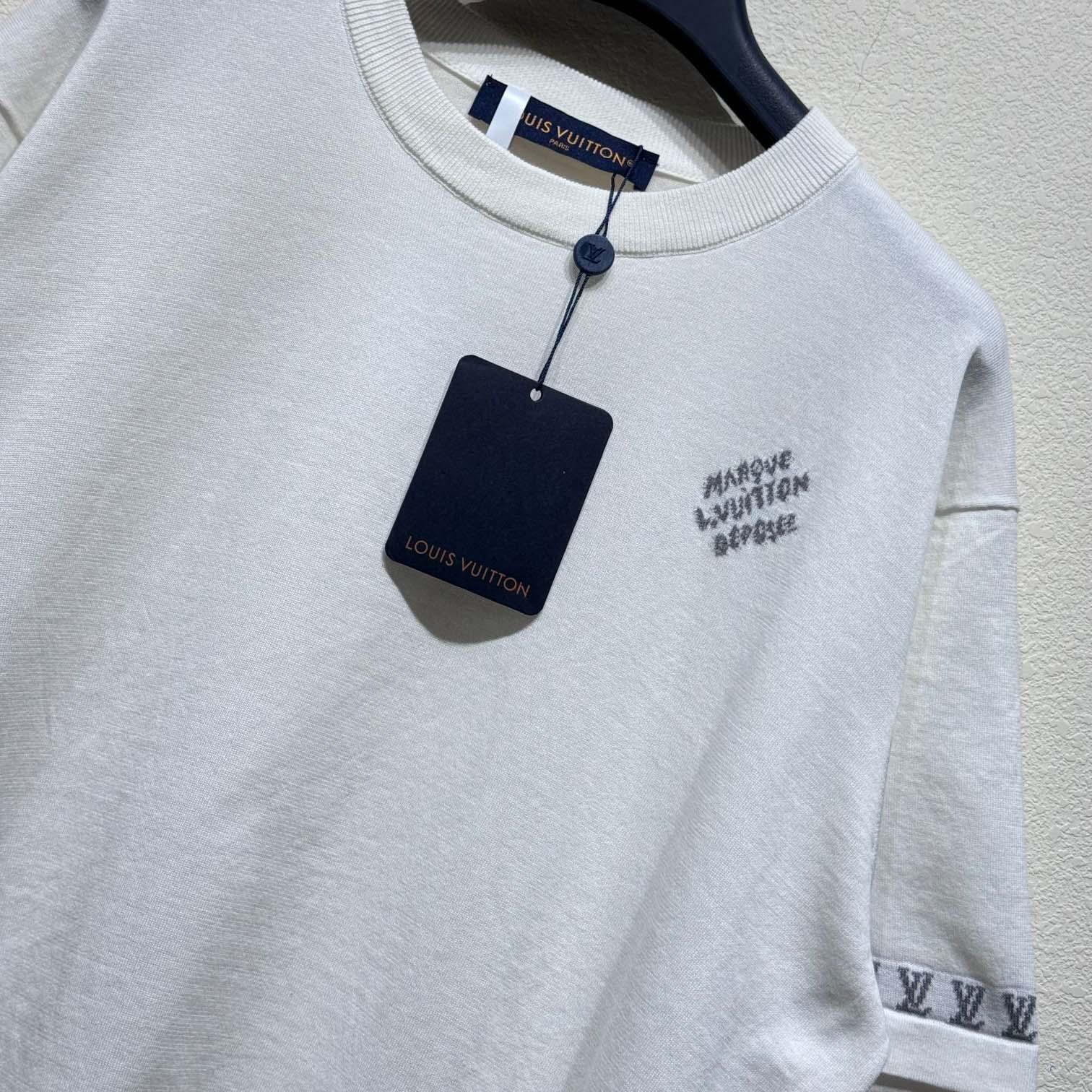 Louis Vuitton Short-Sleeved Cotton Crewneck   1AGKM5 - FashionPlug