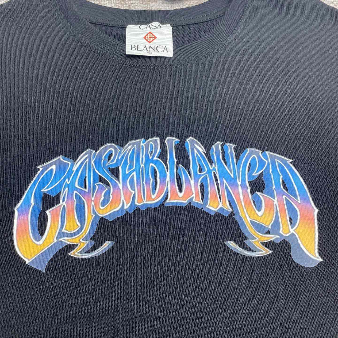 Casablanca Faded-logo T-shirt  C987 - FashionPlug