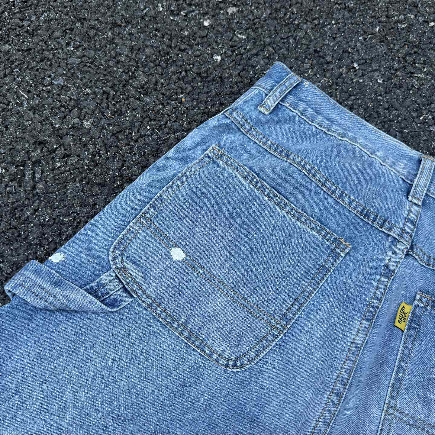 Gallery Dept. Reconstructed Denim Carpenter Shorts - FashionPlug