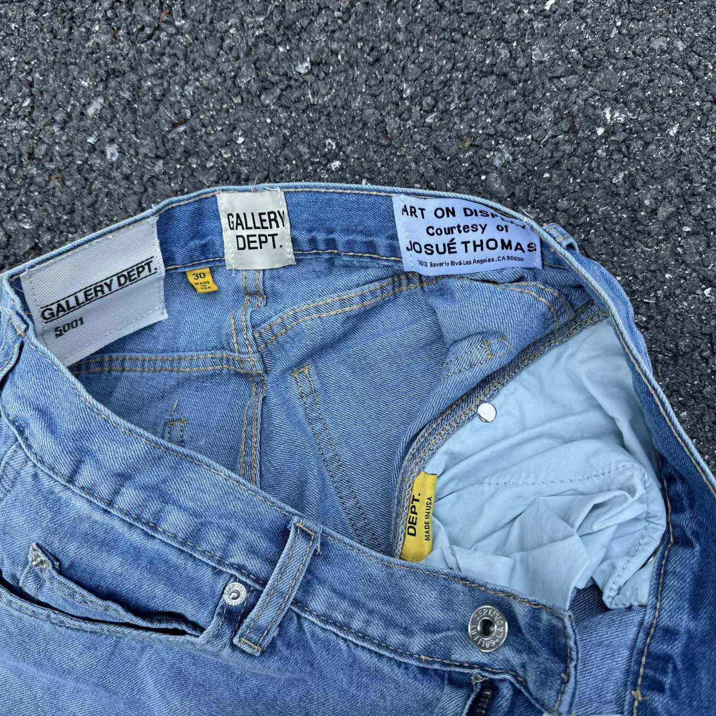 Gallery Dept. Reconstructed Denim Carpenter Shorts - FashionPlug
