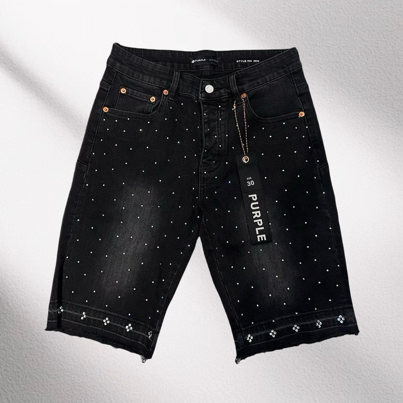 Purple-Brand Denim Shorts    6011 - FashionPlug