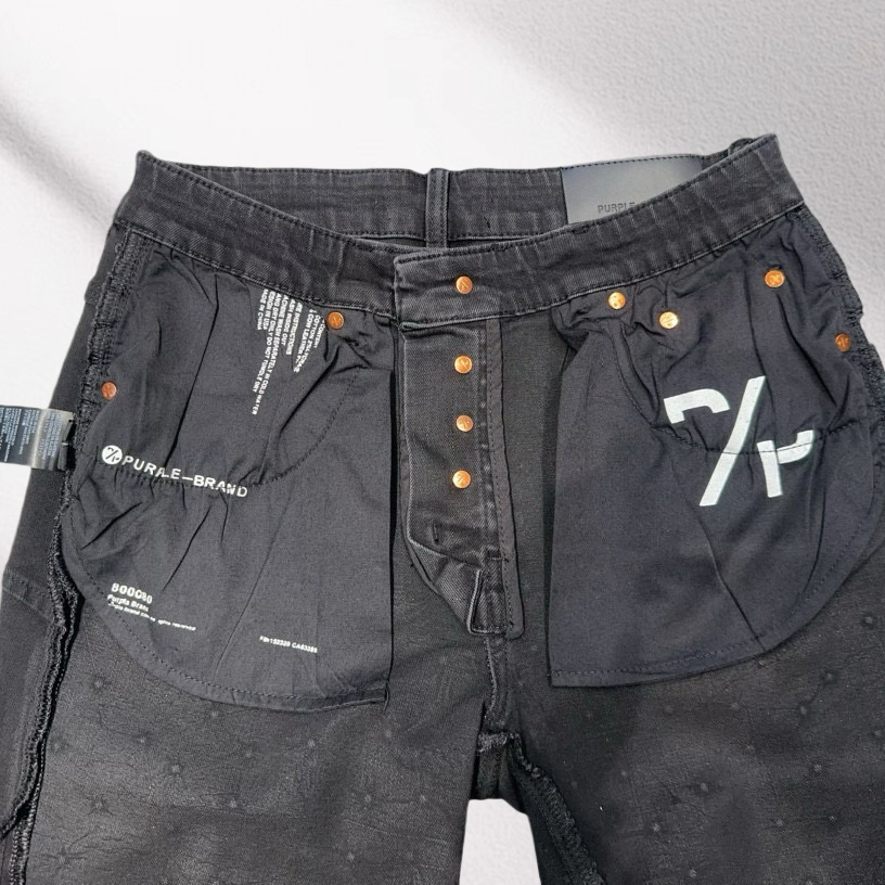 Purple-Brand Denim Shorts    6011 - FashionPlug