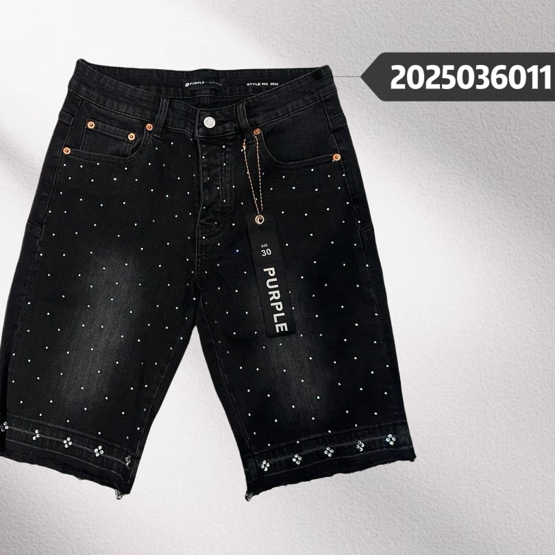 Purple-Brand Denim Shorts    6011 - FashionPlug