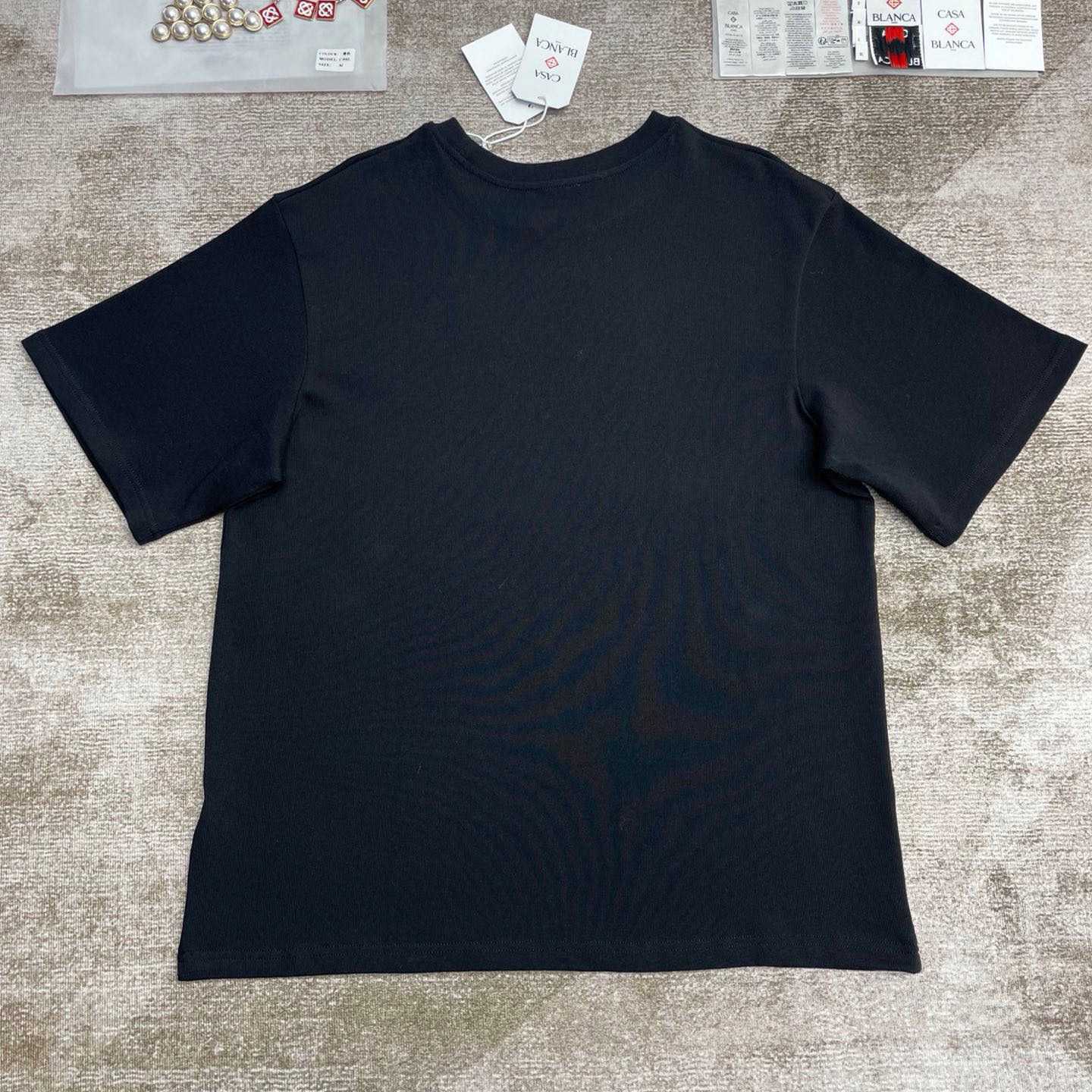 Casablanca Black 'Casa' Beach Wave T-Shirt   C990 - FashionPlug