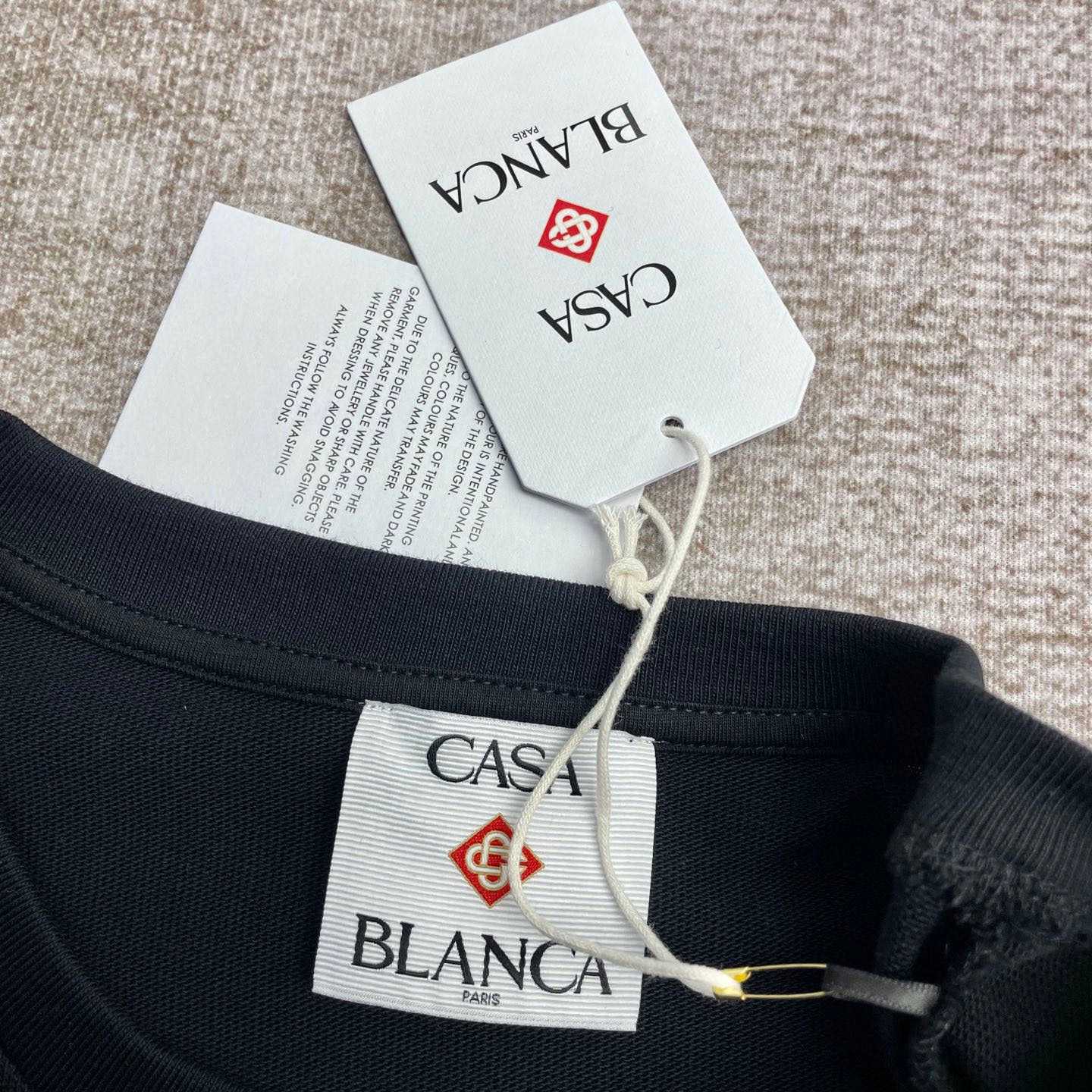 Casablanca Black 'Casa' Beach Wave T-Shirt   C990 - FashionPlug